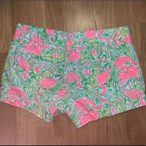 Beautiful bright flamingo Lily Pulitzer shorts
